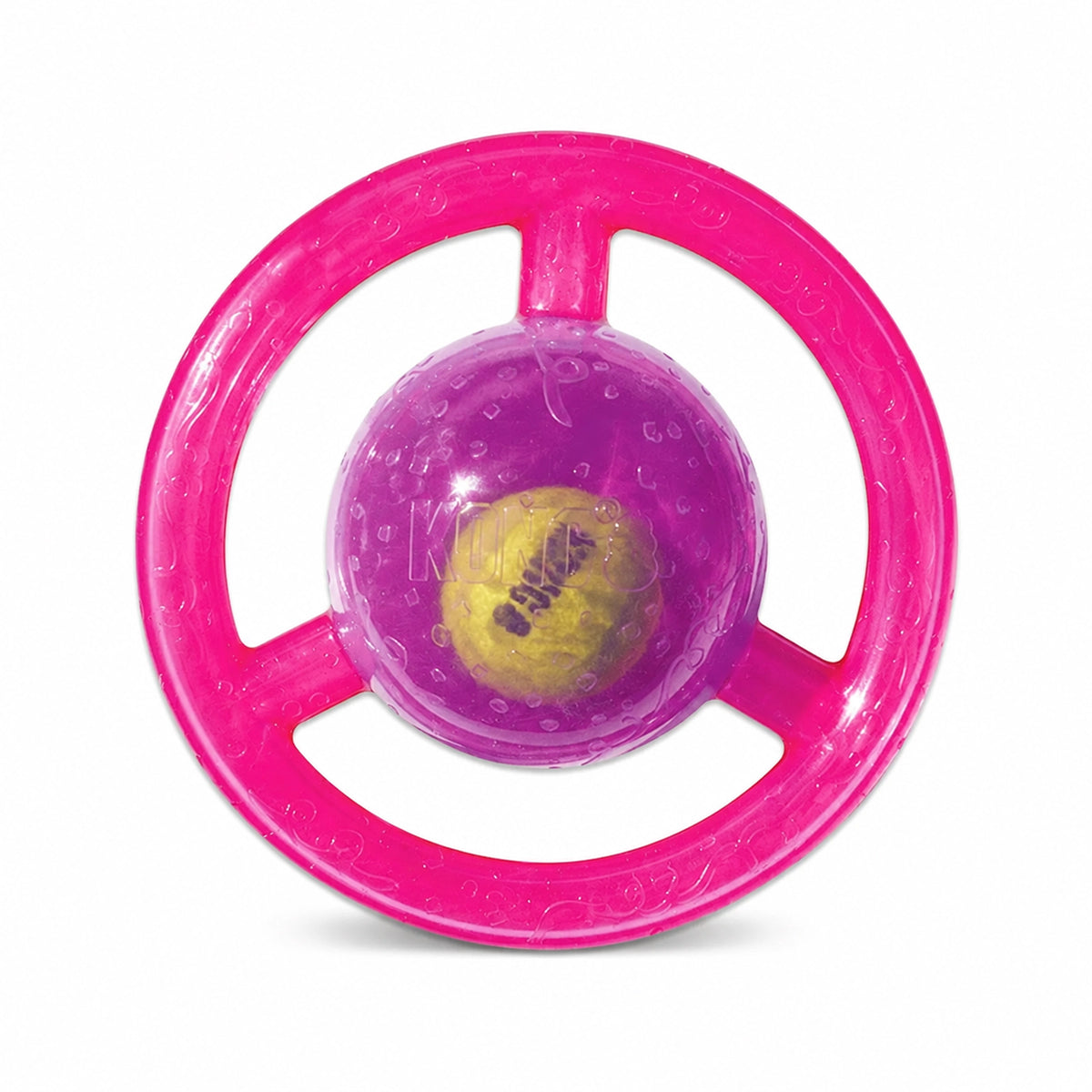 Front 2 of KONG Jumbler Dog Toy Disc Assorted Medium/Large
