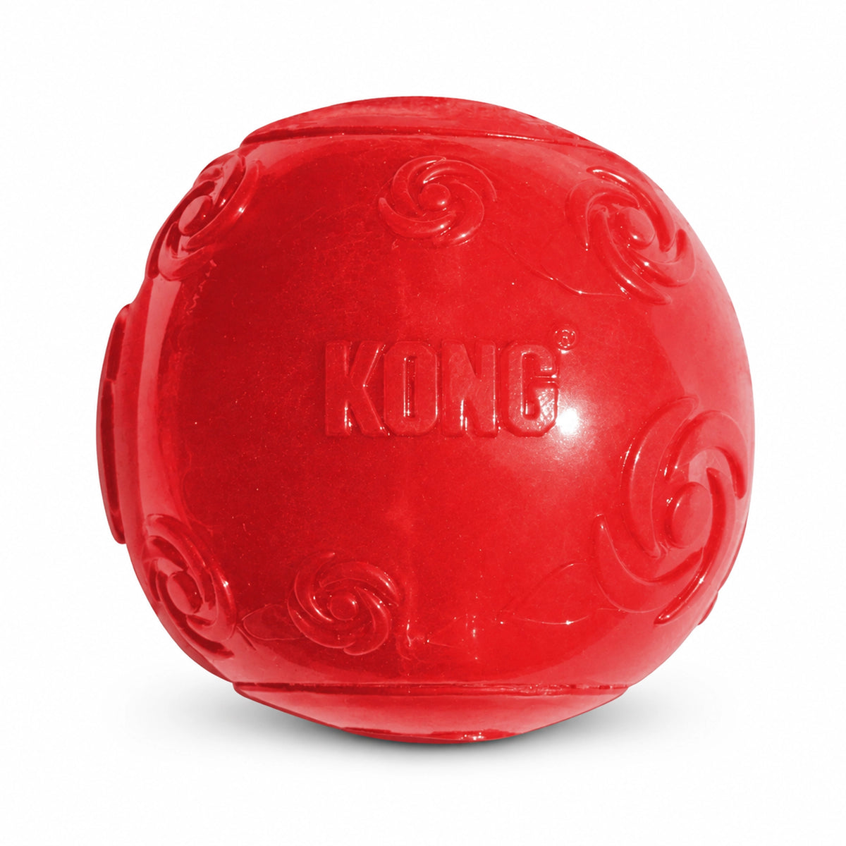 Front of KONG Squeezz Ball Dog Toy Color Assorted XL