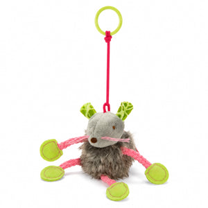 Front of SmartyKat Bouncy Mouse Bungee Plush Catnip Cat Toy Assorted