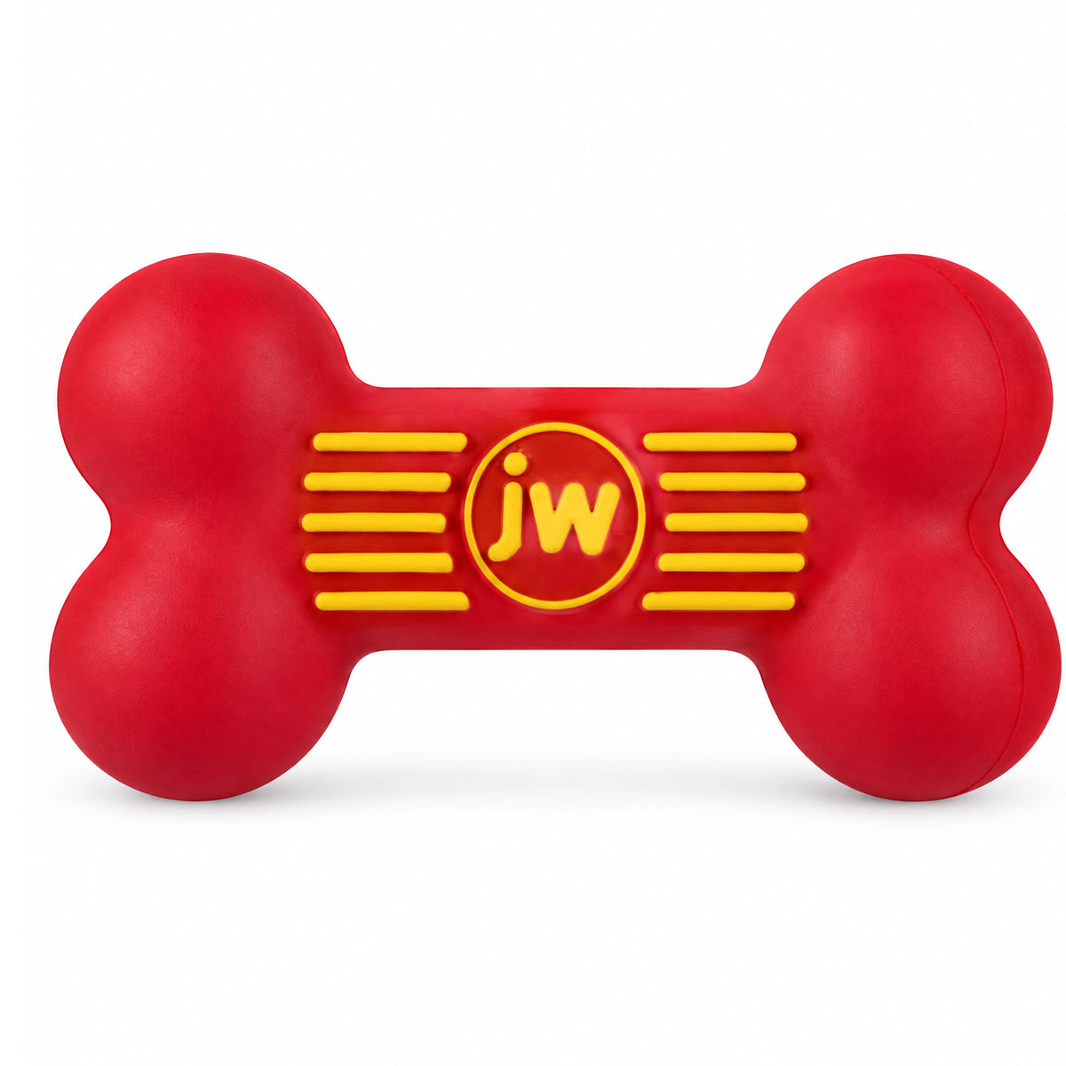 Front of JW Pet iSqueak Bone Dog Toy Assorted Medium