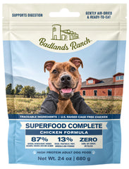 Badlands Ranch Superfood Complete Air-Dried Dog Food Chicken 24-oz