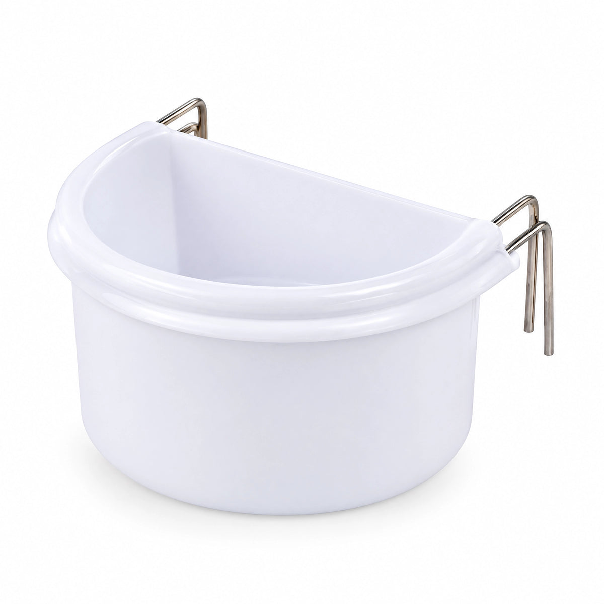 Front of Prevue Pet Products Hanging Half-Round Bird Cage Cup Assorted Small
