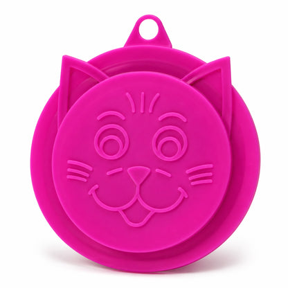 Front of Petmate Kitty Kaps Pet Food Can Topper Clipstrip Display Assorted One Size