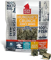 Plato Hundur's Crunch Jerky Minis Fish Dog Treats 3.5-oz