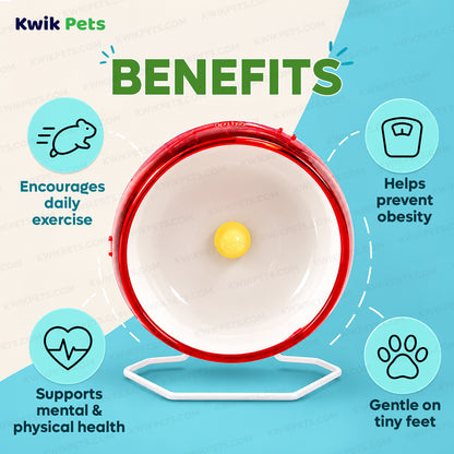 Benefits of Kaytee Silent Spinner Wheel for Small Animals Clear Regular 6.5-in