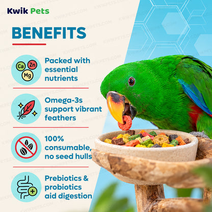 Benefits of Kaytee Exact Rainbow Large Parrot Food 4-lb