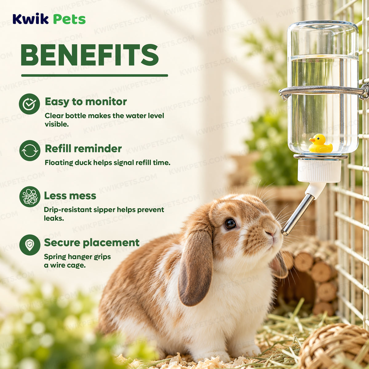 Benefits of Kaytee Clear Water Bottle for Small Pets 16-oz