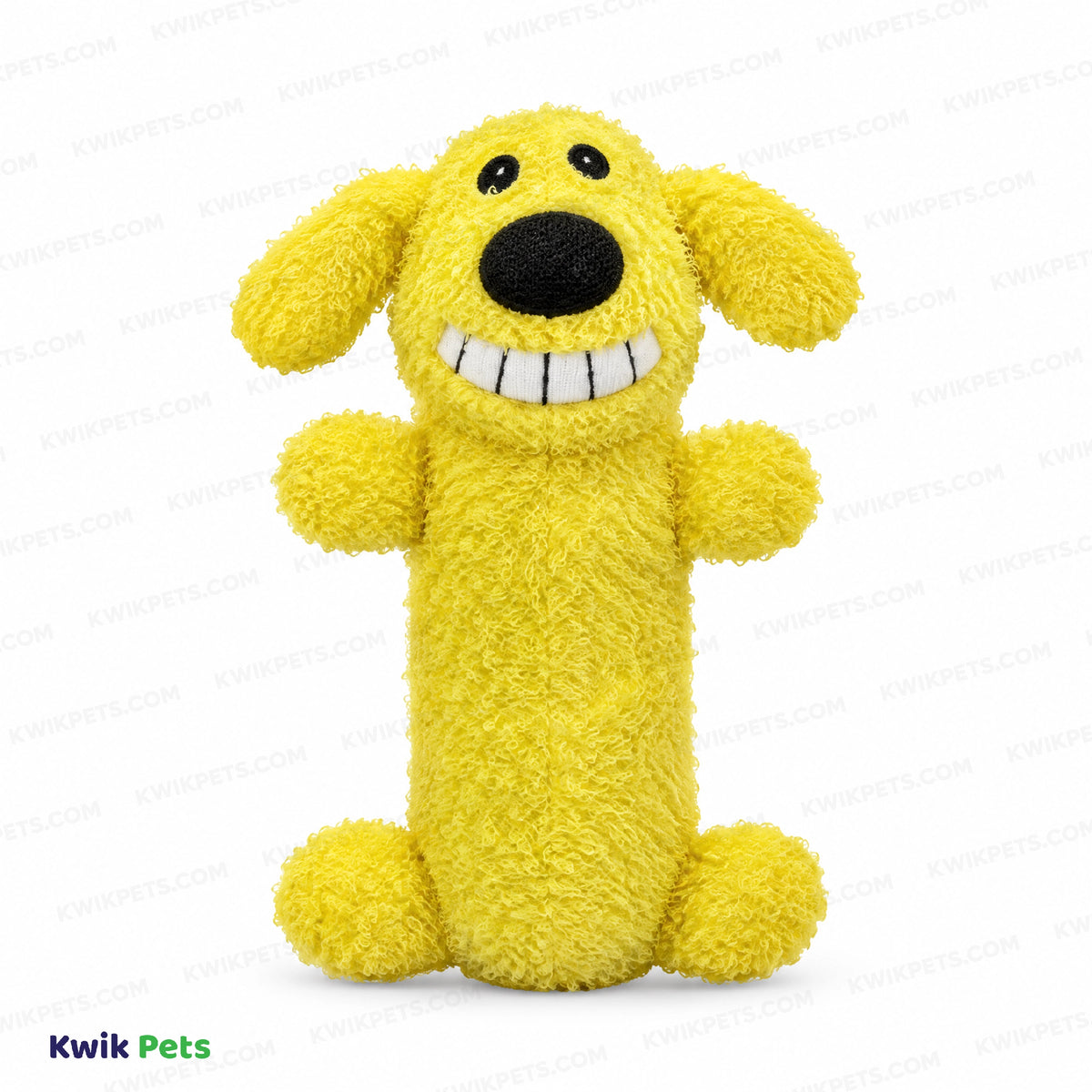 Front 2 of Multipet Loofa Dog Toy Assorted Mini 6-in