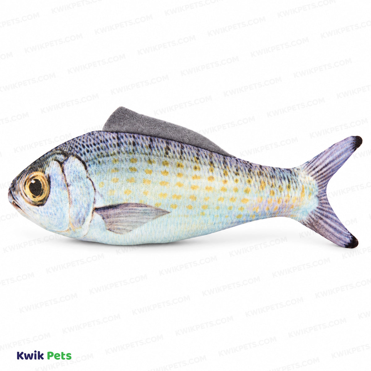 Front 3 of Spot Hug 'N Kick Gone Fishin' Cat Toy with Catnip Assorted X-Large