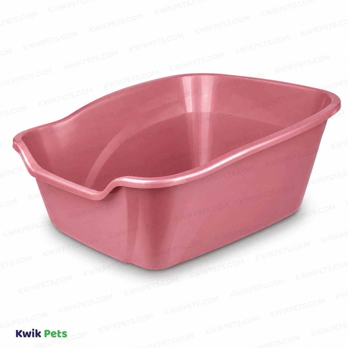Front 2 of Van Ness Plastics High-Sides Cat Litter Pan Assorted Large