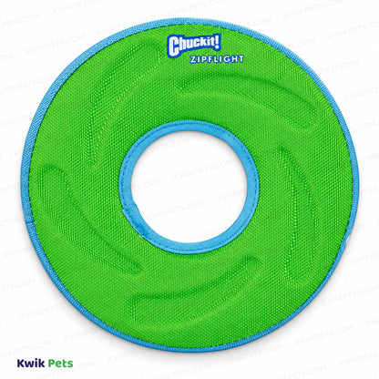 Front 1 of Chuckit! ZipFlight Flying Ring Dog Toy Assorted Medium