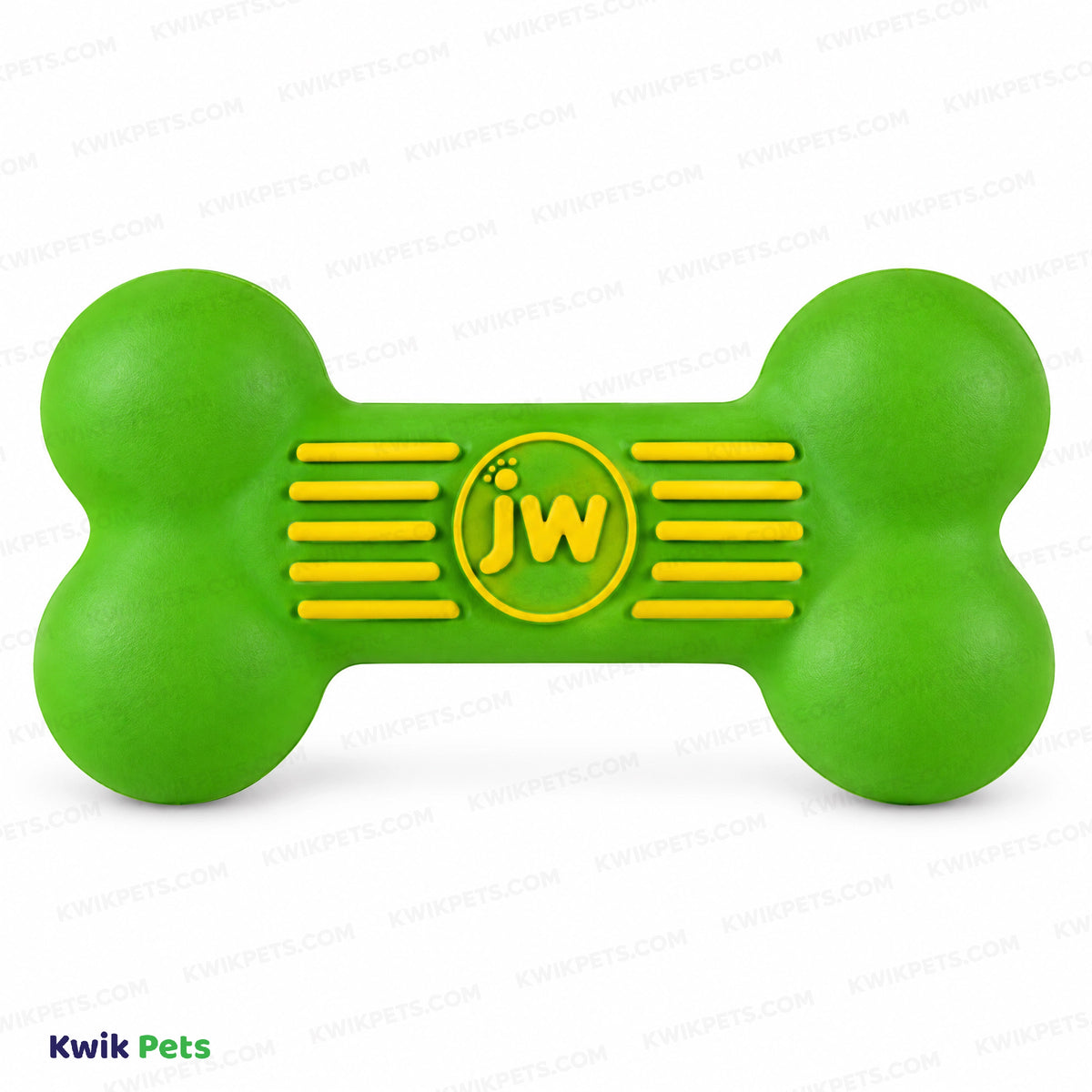 Front 2 of JW Pet iSqueak Bone Dog Toy Assorted Medium