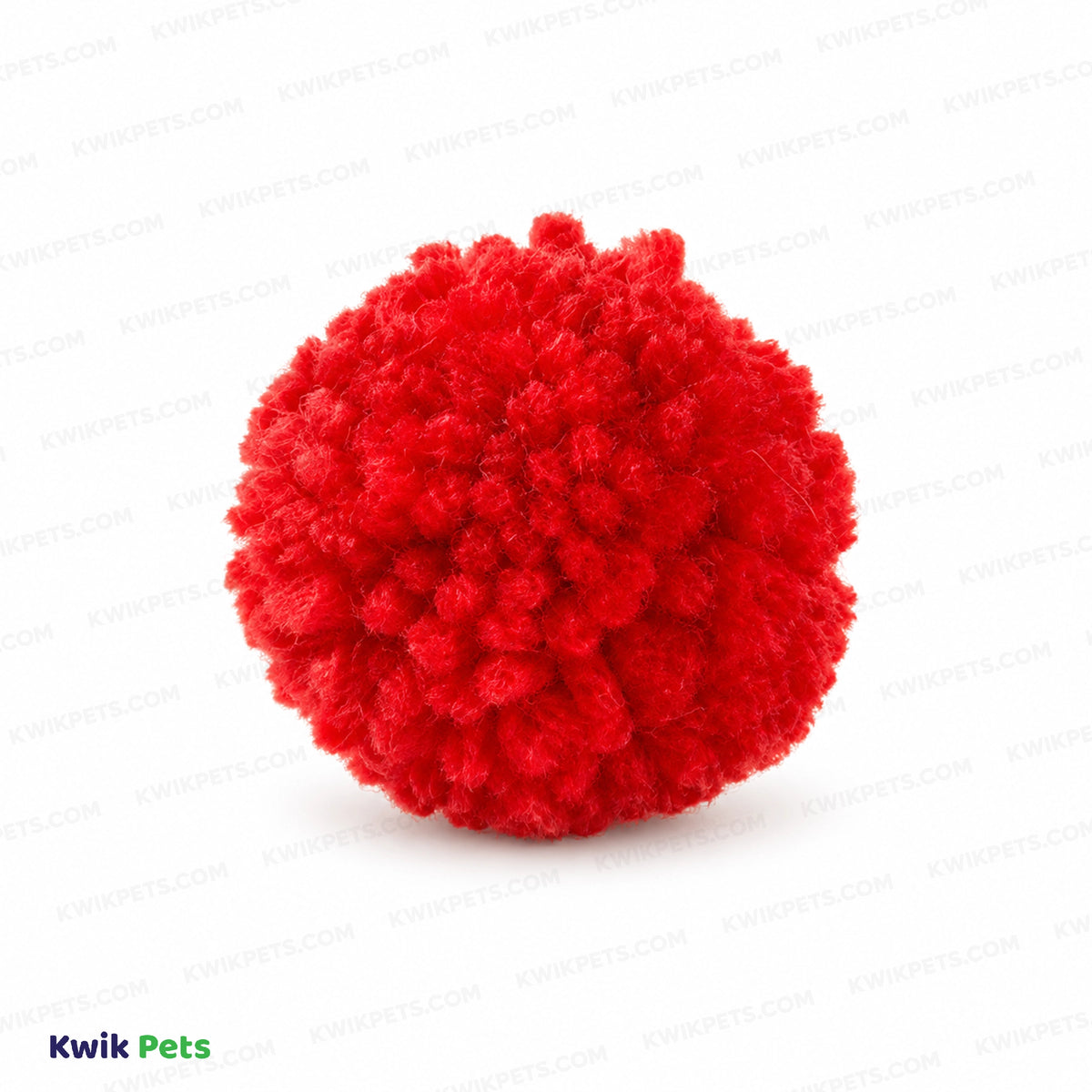 Front 2 of Spot Wool Pom Poms Cat Toy with Catnip Assorted 4 Count 1.5-in