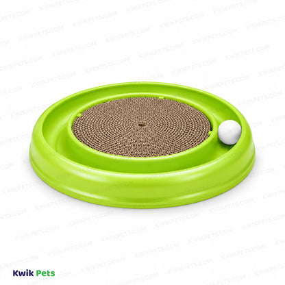 Front 2 of Bergan Turbo Scratcher Cat Toy Assorted