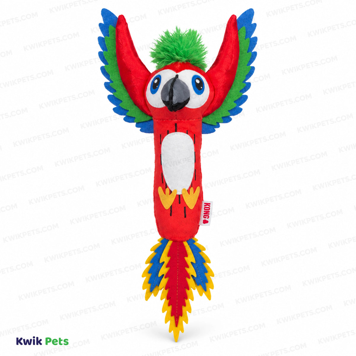 Front 2 of KONG Tropics Bird Cat Toy Assorted One Size