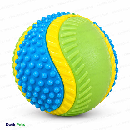 Front 2 of Spot Sensory Ball Dog Toy Assorted Medium 3.25-in