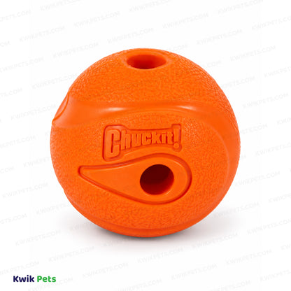 Front 2 of Chuckit! The Whistler Ball Dog Toy Assorted Small 2 Count