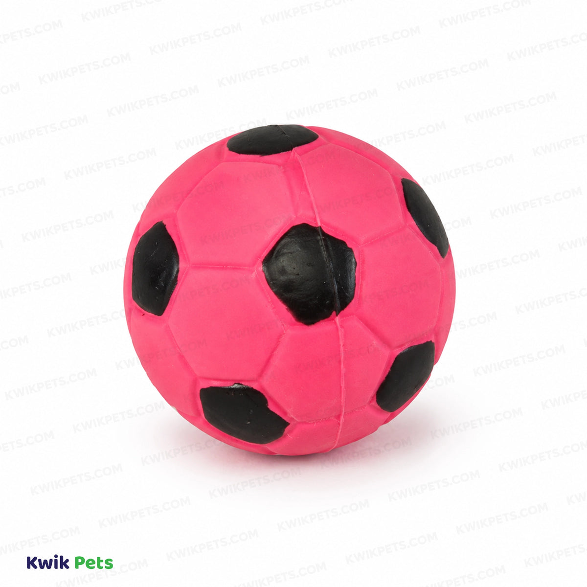 Front 2 of Spot Latex Soccer Ball Dog Toy Assorted 2-in 