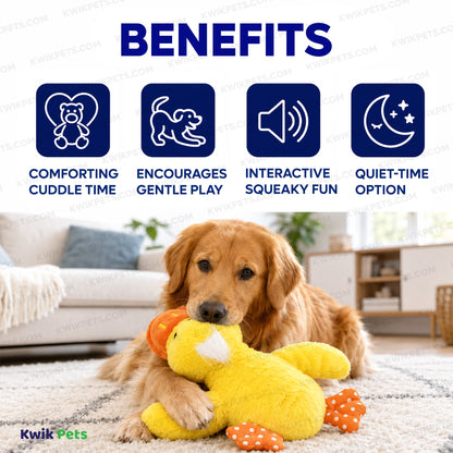 Benefits of KONG Comfort Duck Jumbo Dog Toy Assorted XL