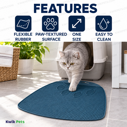 Features of Petmate Flexible Cat Litter Mat Assorted One Size