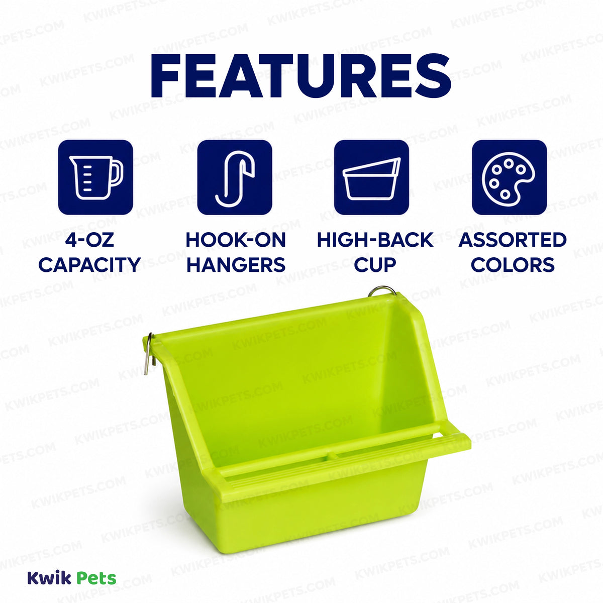 Feature of Prevue Pet Products Perch Cup for Birds Assorted 4-oz
