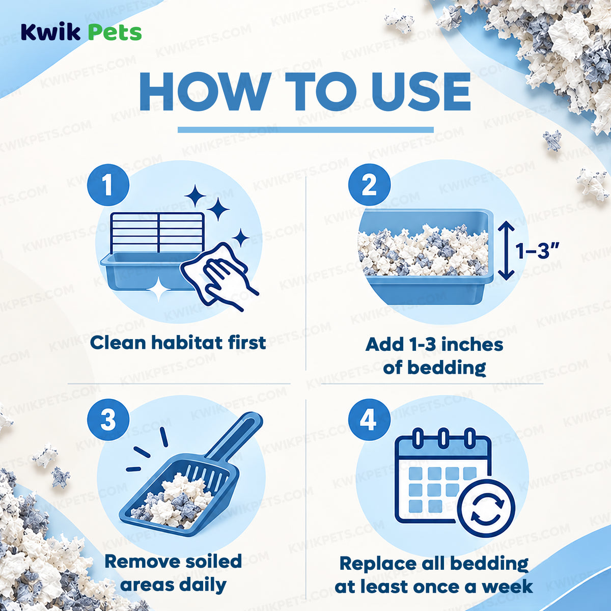 How to use of Kaytee Clean & Cozy Extreme Odor Control Small Animal Bedding 65 Liters