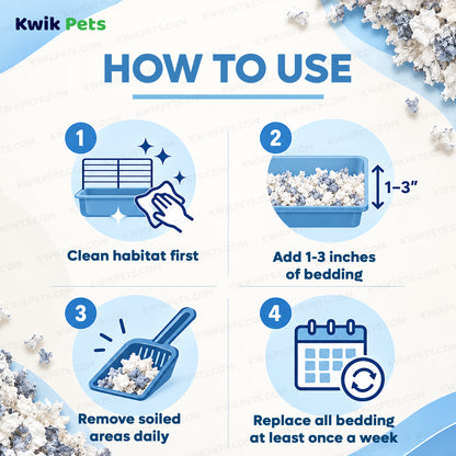 How to use of Kaytee Clean & Cozy Extreme Odor Control Small Animal Bedding 65 Liters