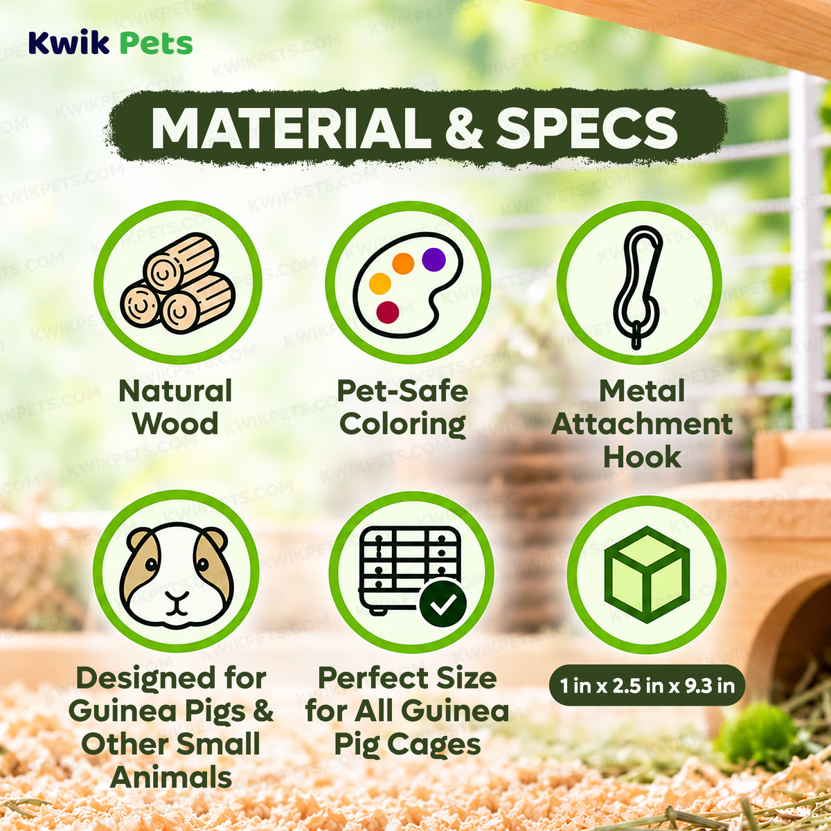 Kaytee Perfect Chews Guinea Pig Toy 1 in X 2.5 in X 9.3 in, Kwik Pets