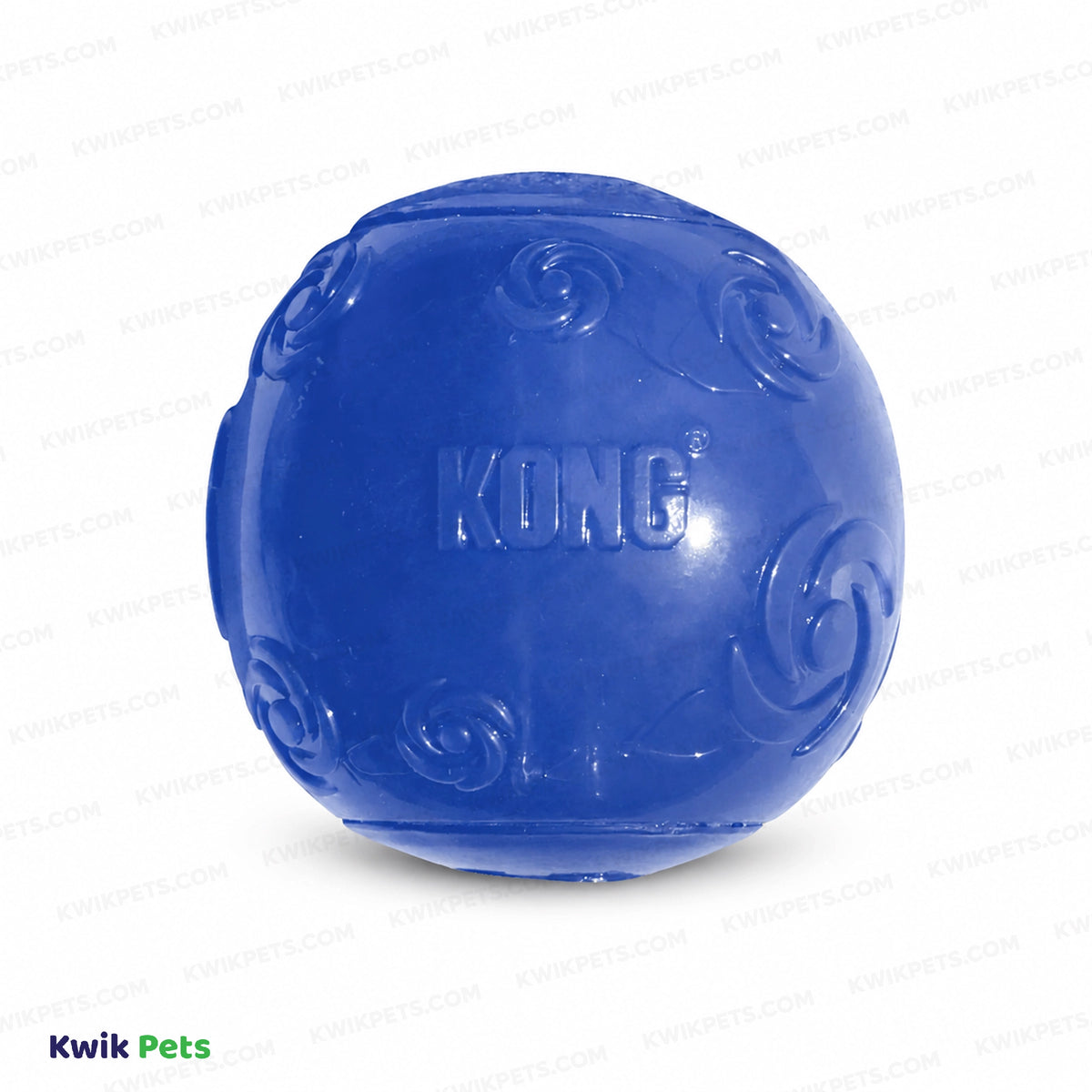 Front 3 of KONG Squeezz Ball Dog Toy Color Assorted XL