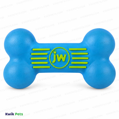 Front 3 of JW Pet iSqueak Bone Dog Toy Assorted Medium
