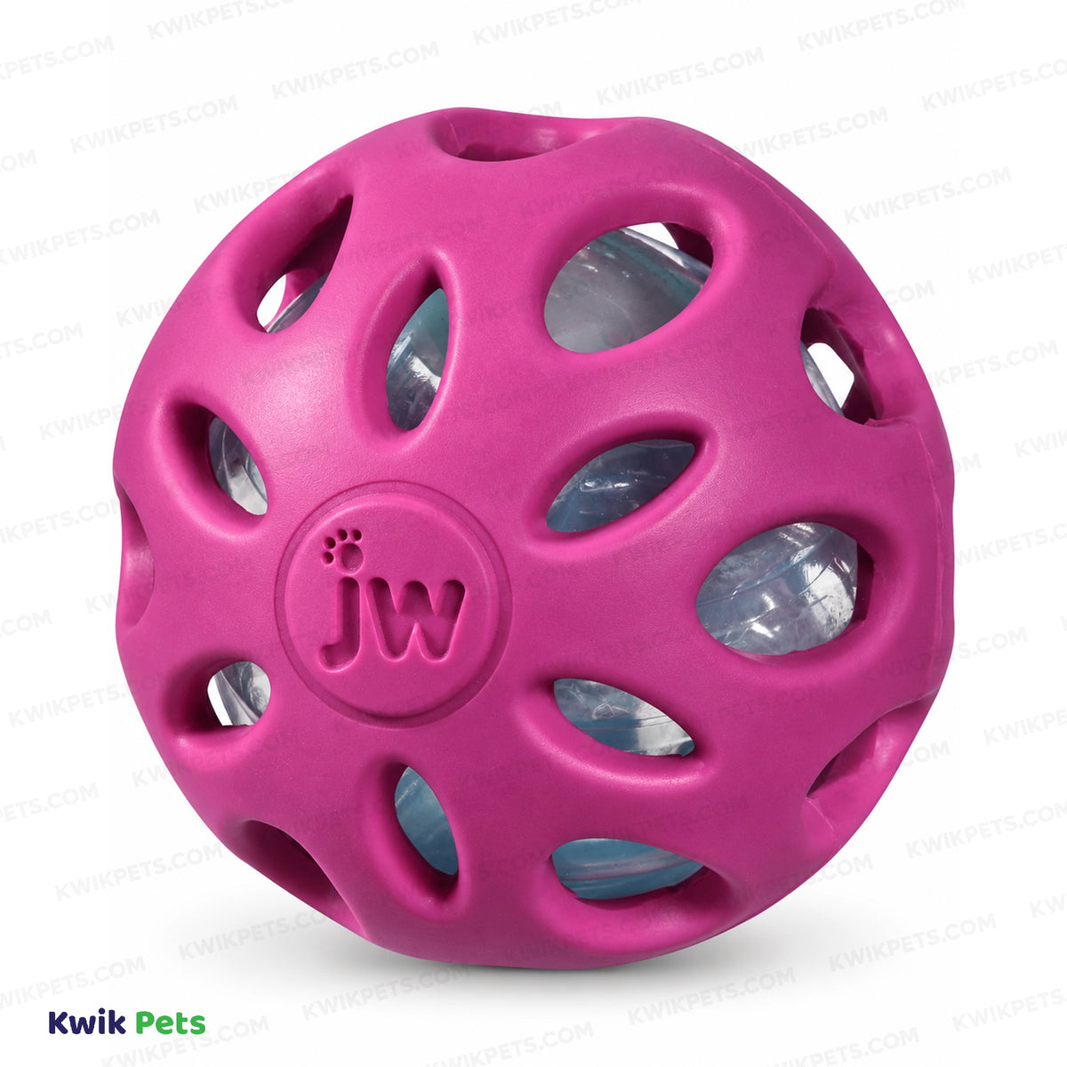 Front 3 of JW Pet Crackle Heads Crackle Ball Dog Toy Assorted Large