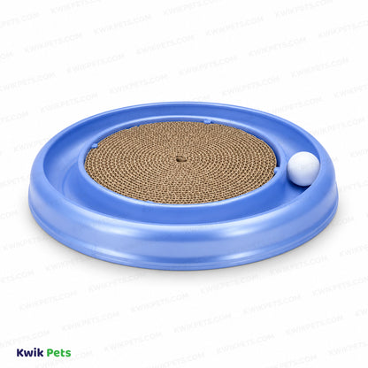 Front 3 of Bergan Turbo Scratcher Cat Toy Assorted