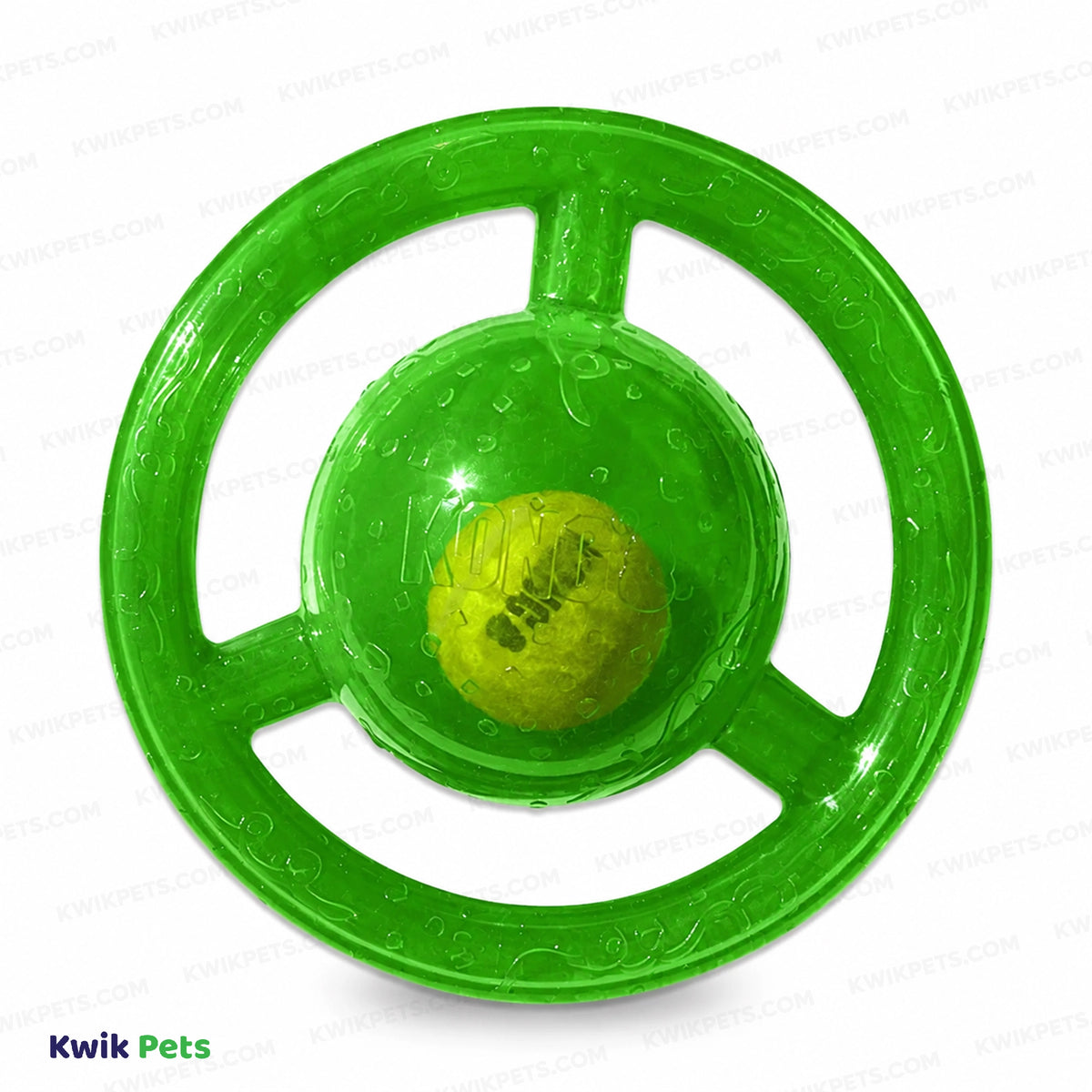 Front 3 of KONG Jumbler Dog Toy Disc Assorted Medium/Large