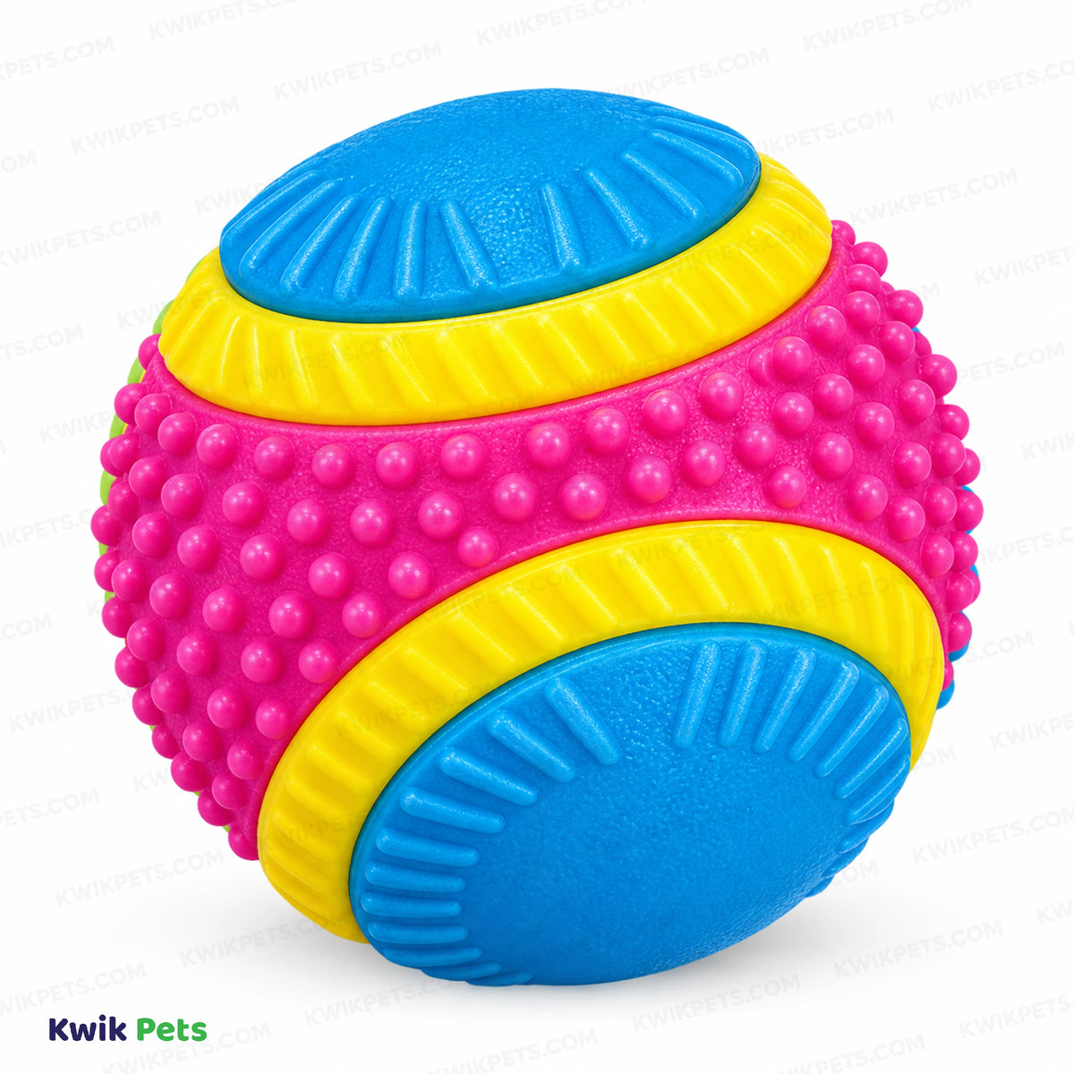 Front 3 of Spot Sensory Ball Dog Toy Assorted Medium 3.25-in