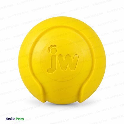 Front 3 of JW Pet iSqueak Bouncin' Baseball Dog Toy Assorted Medium