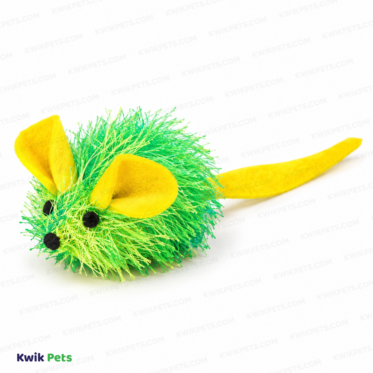 Front 3 of Spot Stringy Mice & Ball Cat Toy with Catnip Assorted 4 Count 2-in
