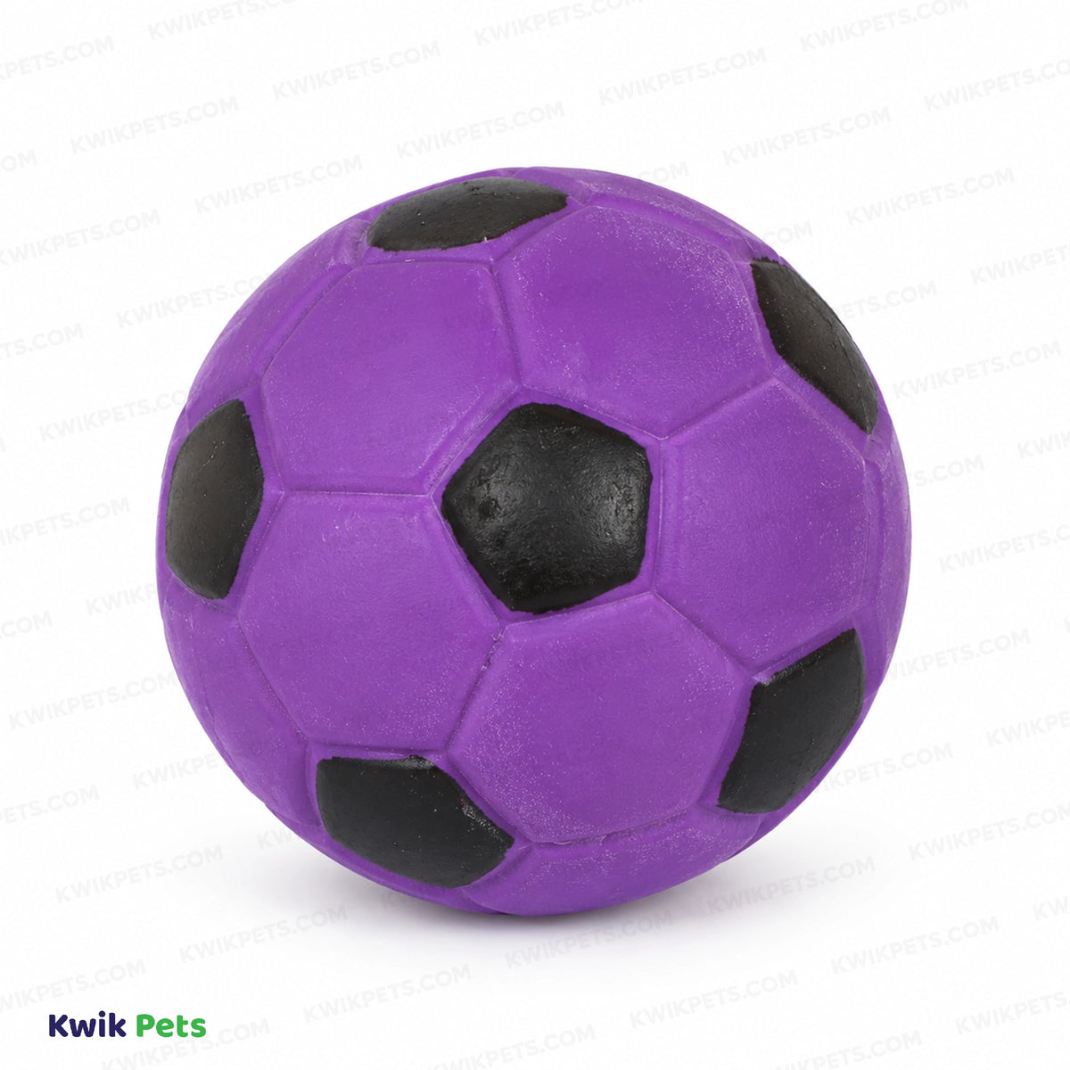 Front 3 of Spot Latex Soccer Ball Dog Toy Assorted 2-in