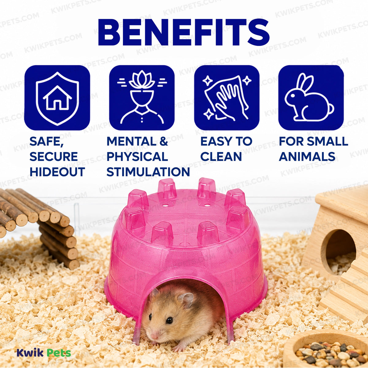Benefits of Kaytee Mini Igloo Small Animal Hideout Assorted