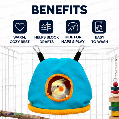 Benefits of Prevue Pet Products Snuggle Sack Bird Shelter Assorted Medium