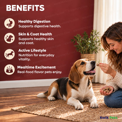 Benefits of Steve's Real Food Freeze-Dried Nuggets Raw Dog & Cat Food Beef Recipe 1.25-lb