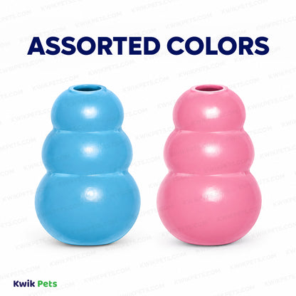 Assorted Colors of KONG Puppy Toy Assorted  XS
