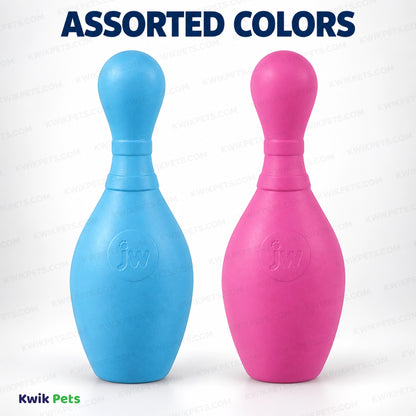 Assorted Colors JW Pet Bouncin' Bowlin Pin Dog Toy Assorted Large