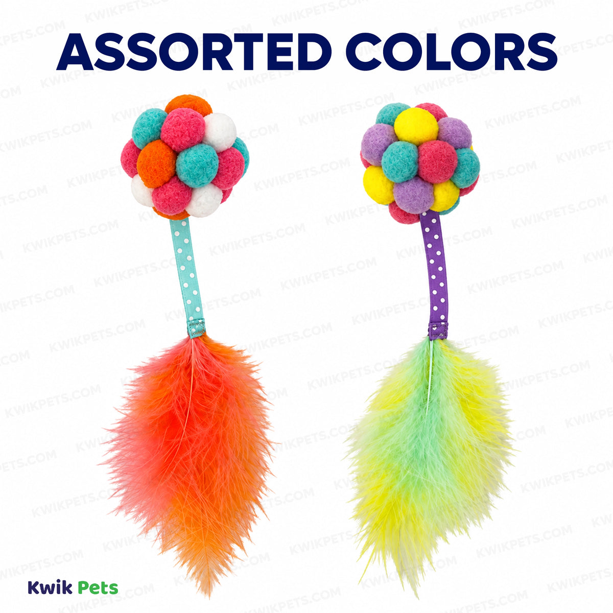 Assorted Colors of KONG Active Bubble Ball Cat Toy Assorted One Size