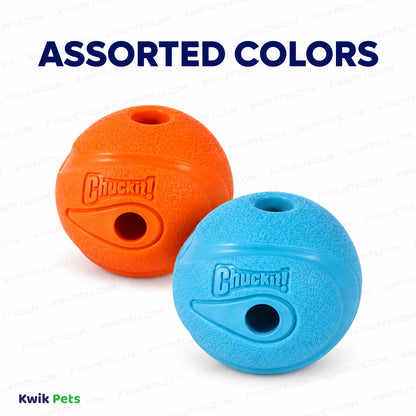 Assorted Colors Chuckit! The Whistler Ball Dog Toy Assorted Small 2 Count