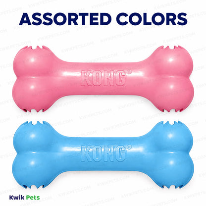 Assorted Colors of KONG Goodie Bone Puppy Toy Assorted Small