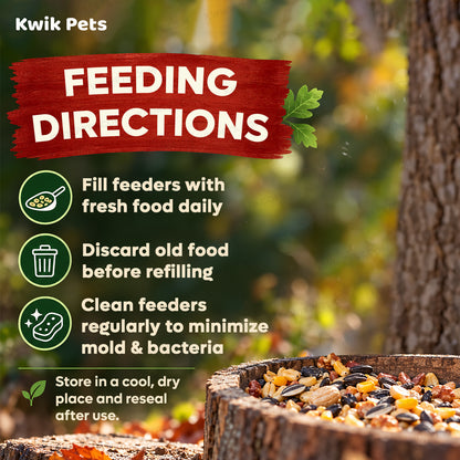 Feeding Guide Lines of Kaytee Squirrel & Critter Blend Wildlife Food 10-lb