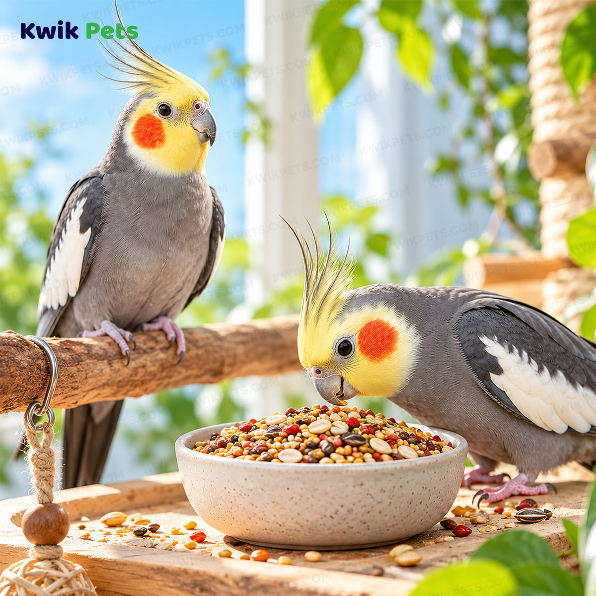 Lifestyle of Kaytee Forti-Diet Pro Health Cockatiel Food with Safflower 4-lb