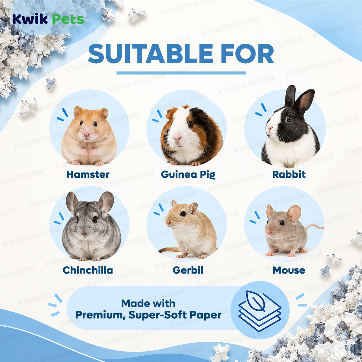 Suitable for Kaytee Clean & Cozy Extreme Odor Control Small Animal Bedding 65 Liters