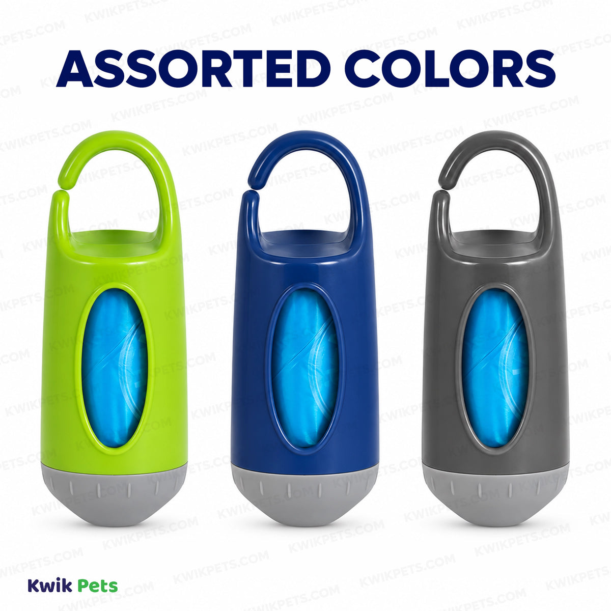 Assorted Colors of Arm & Hammer Dispenser & Disposable Waste Bags Assorted One Size 30 Count