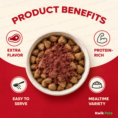 Benefits of Northwest Naturals Functional Freeze Dried Dog & Cat Food Topper Beef Blood 3.5-oz